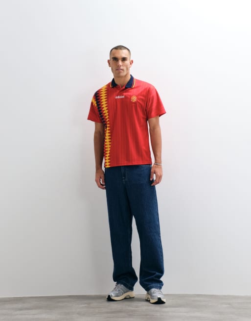 adidas Football - Espagne 94 - Maillot rétro - Rouge, 3 de 5