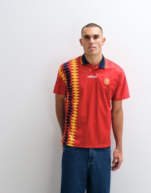adidas Football - Espagne 94 - Maillot rétro - Rouge, 4 de 5