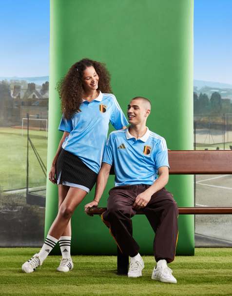 adidas Football - Euro 2024 - Belgium - Blå udebanetrøje - view 1