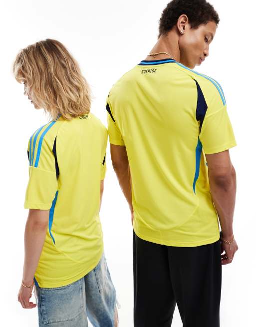 adidas Football Euro 2024 Maillot domicile Suede Jaune ASOS