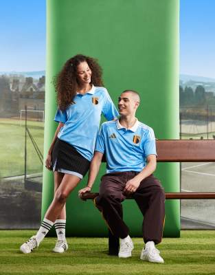 adidas Football - Euro 2024 - Maillot extérieur Belgique - Bleu