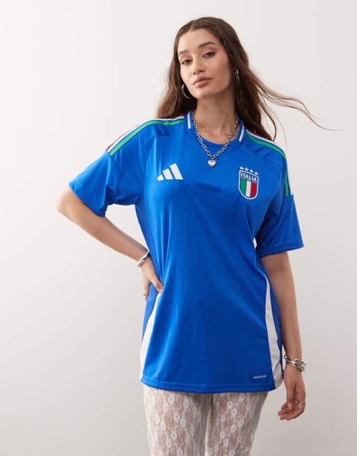 adidas Football - Euro 2025 - Italien - Blå hjemmebanetrøje