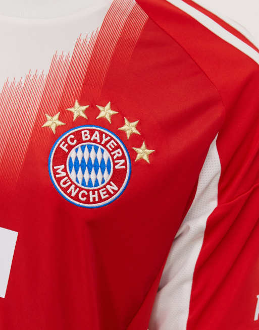 adidas Football – FC Bayern München 25/26 – Heimtrikot in Rot ASOS