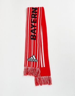 adidas Football FC Bayern Munich 2022/23 scarf in red - ASOS Price Checker