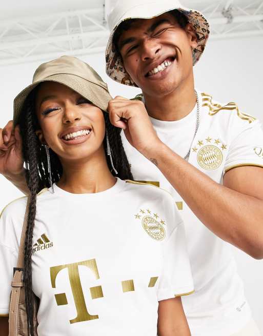 Adidas Bayern Munich 22/23 Away Jersey (White/Gold)