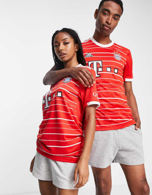 adidas Football FC Bayern Munich 2022/23 unisex Home shirt in red