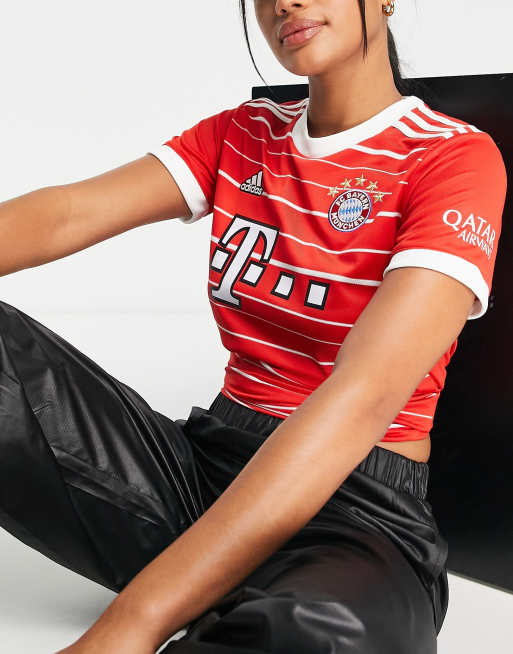 adidas Football – FC Bayern Munich 2022/23 Women's Home – Czerwona koszula