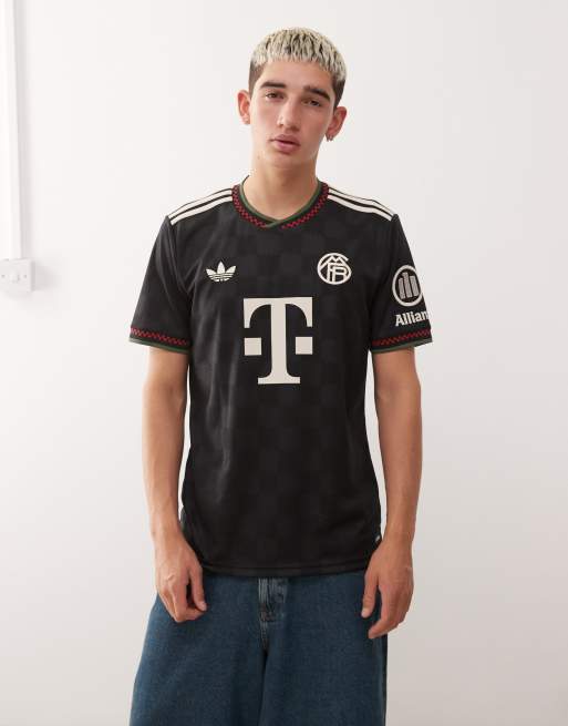 adidas Football – FC Bayern Munich 25/26 Third – Czarno-biała koszulka piłkarska