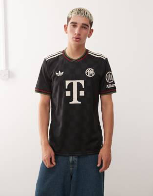 adidas performance adidas Football FC Bayern Munich 25/26 third jersey in black and white