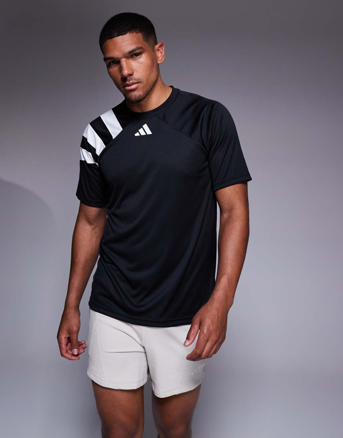 adidas Football Fortore t-shirt in black
