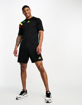 adidas Football Fortore 23 t-shirt in black - ASOS Price Checker