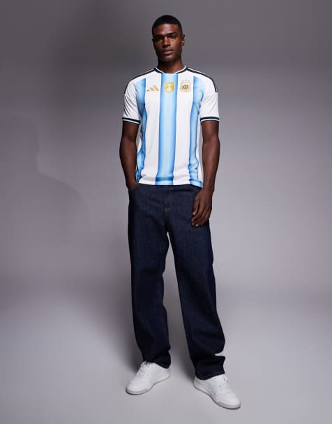 adidas Football – Fußballweltmeisterschaft 26 Team Argentinien– Heimtrikot in Blau mit Streifen - view 1