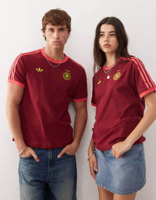 adidas Football germany t-shirt in burgundy - view 1