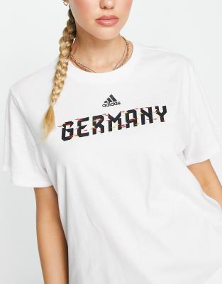 adidas Football Germany World Cup 2022 logo t-shirt in white - ASOS Price Checker