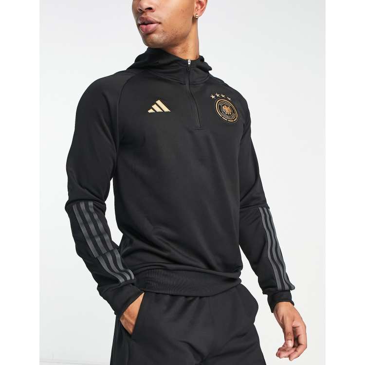 adidas Football Germany World Cup 2022 off pitch 3 stripe 1 4 zip