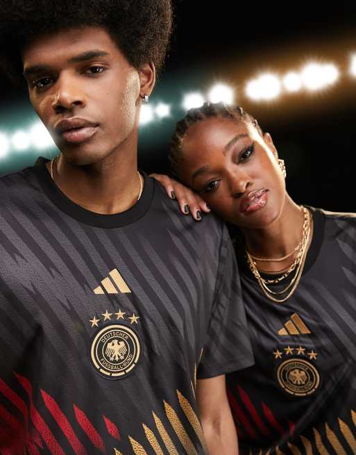 adidas Football Germany World Cup 2022 pre-match t-shirt in black