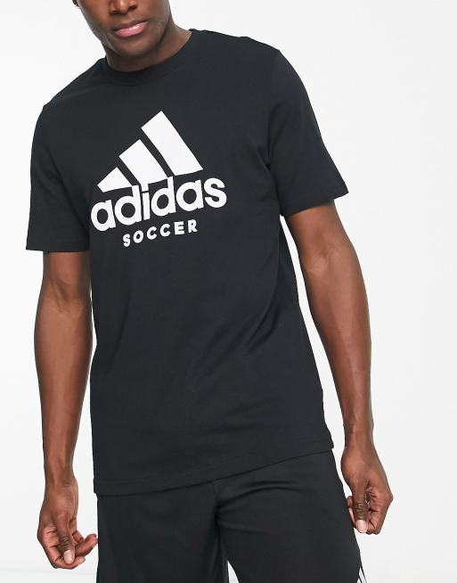 adidas Football Graphic T-shirt in black