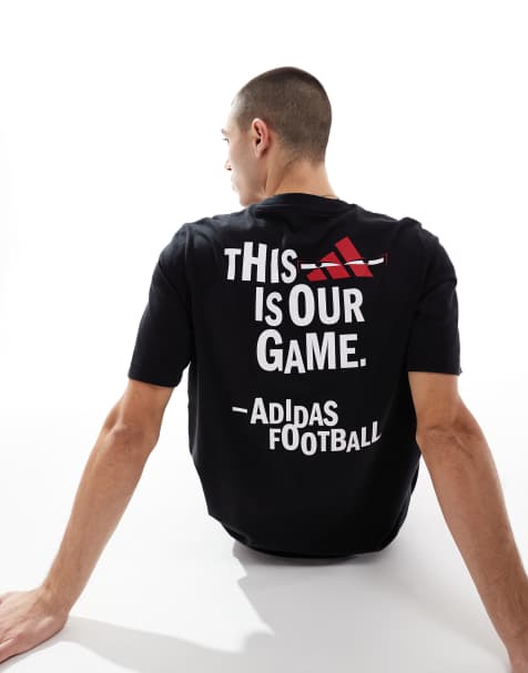 adidas Football graphic Tee in black - view 1