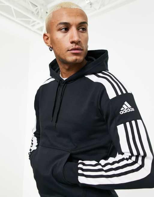 Adidas hoodie with cheap stripes on sleeves