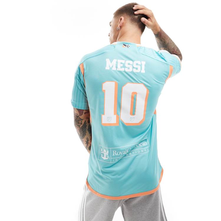 adidas Football Inter Miami CF 24 Troisieme maillot personnalise de Messi authentique Turquoise ASOS