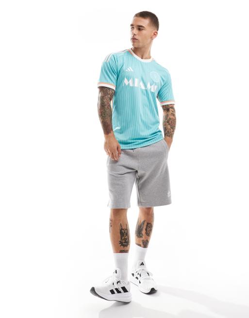 adidas Football Inter Miami CF 24 Troisieme maillot personnalise de Messi authentique Turquoise