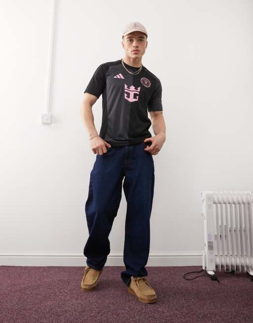 adidas Football – Inter Miami – Svart och rosa bortatröja, 3 av 4