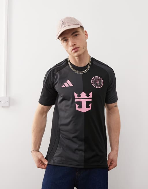 adidas Football – Inter Miami – Svart och rosa bortatröja, 4 av 4