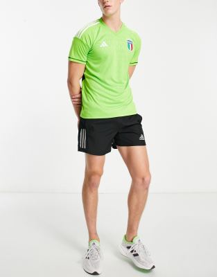 Italy FIGC - T-shirt in jersey verde acceso - adidas performance T-shirt donna  - immagine3