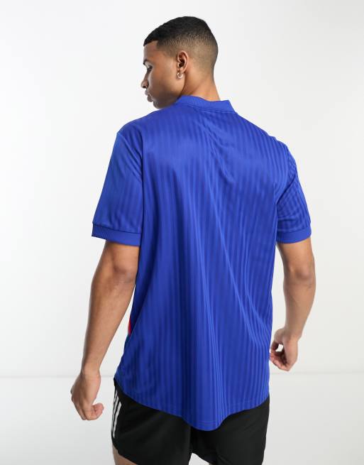 Men's Adidas Italy Icon Jersey - Blue - Small