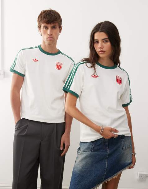 adidas Football Italy t-shirt in off white - view 1