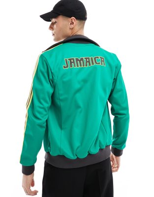 adidas Football Jamacia Beckenbauer track top-Green