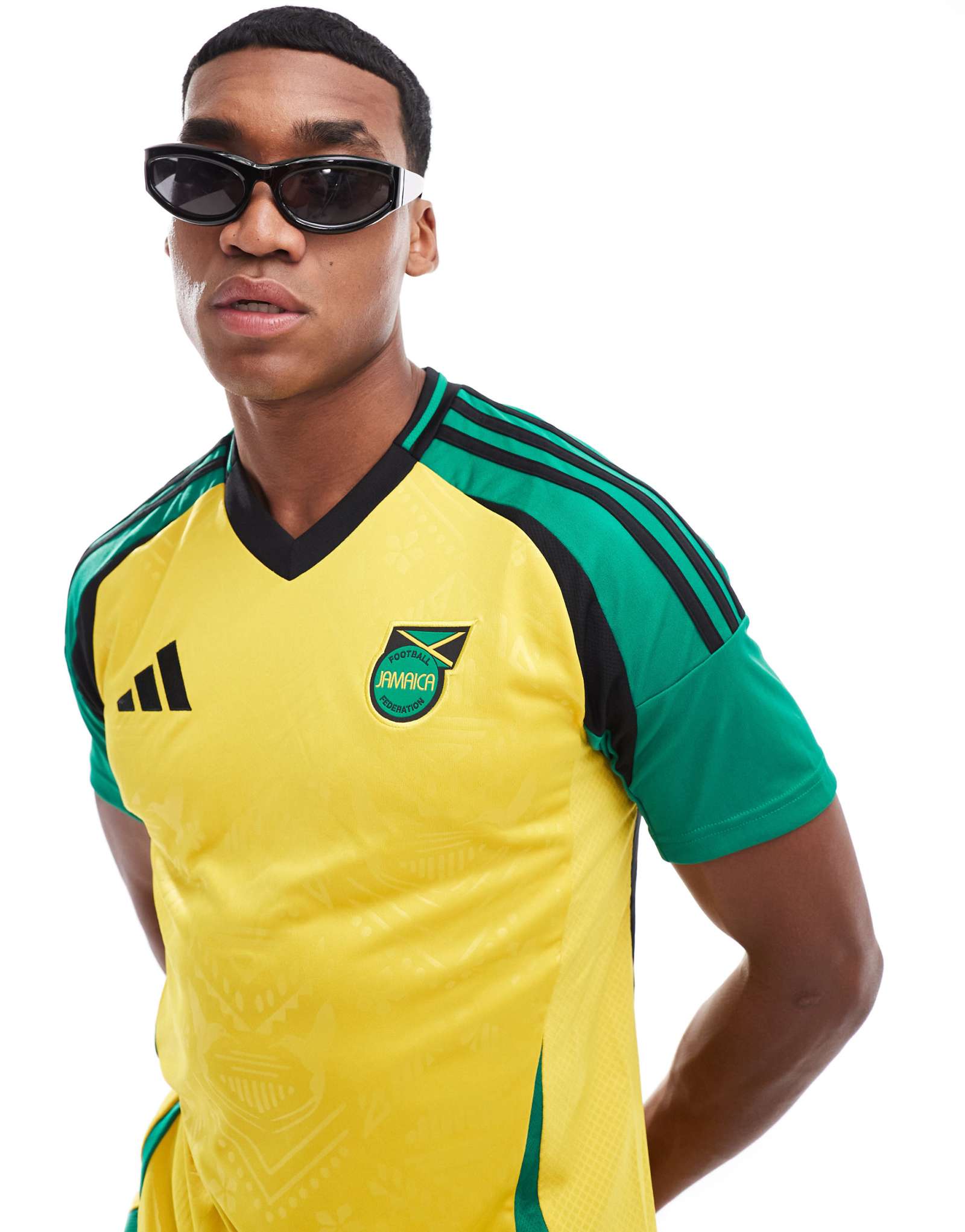 домашняя футболка adidas Football Jamaica 20242025 из унисекс-джерси желтого цвета 18090₽