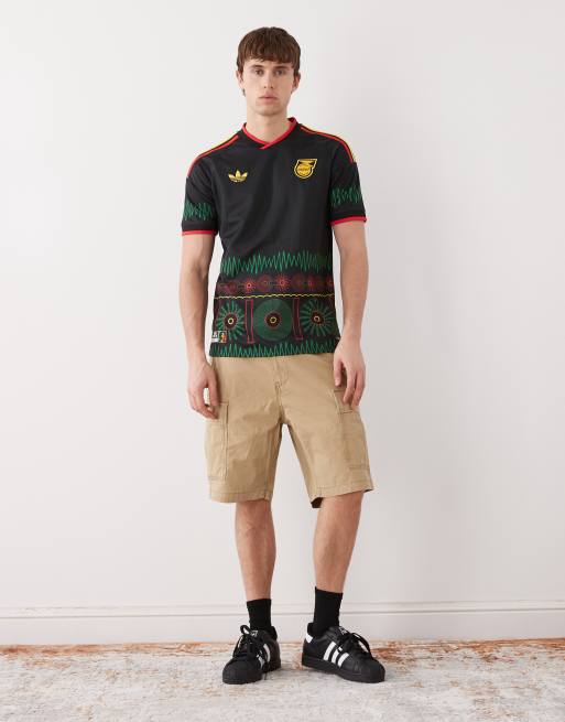 adidas Football Jamaica 26 Auswärtstrikot mit schwarzem Print, 2 von 5