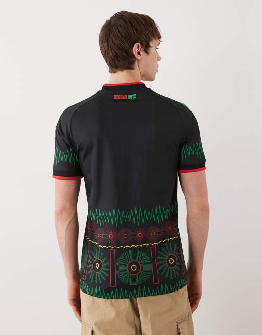 adidas Football Jamaica 26 udebanetrøje med sort print, 3 af 5