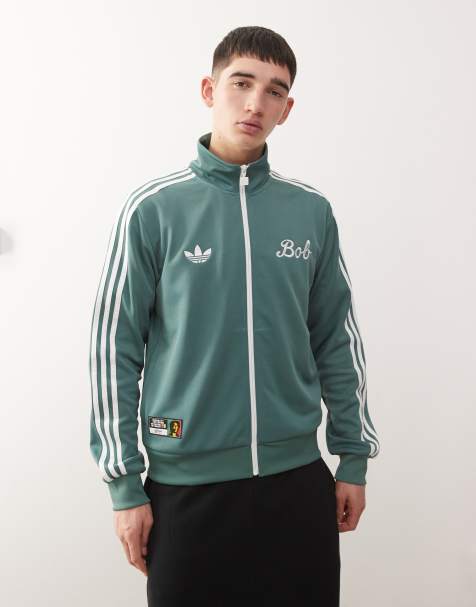 adidas Football - Jamaica - Haut de survêtement à motif Bob Marley - Vert - view 1