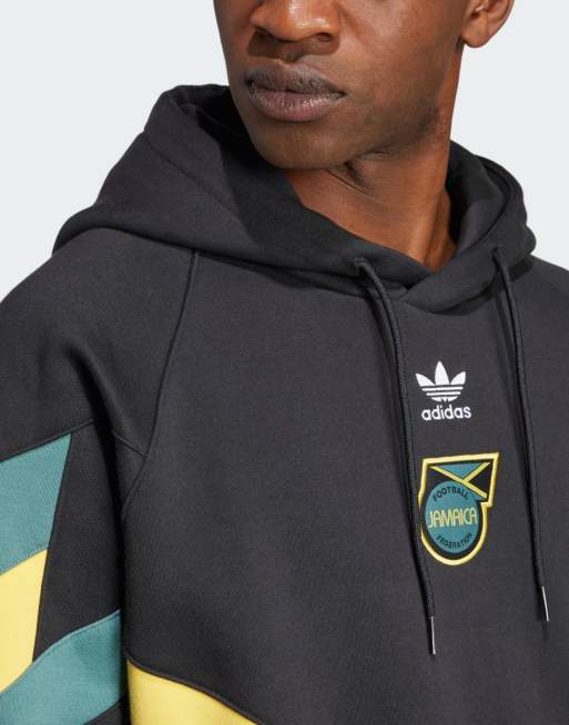 adidas Football Jamaica Originals Felpa con cappuccio nera ASOS