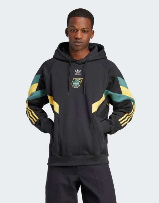 adidas Football - Jamaica Originals - Sort hættetrøje