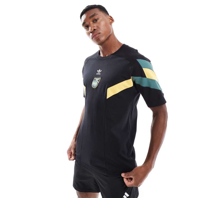 adidas Football Jamaica Originals t-shirt in black | ASOS