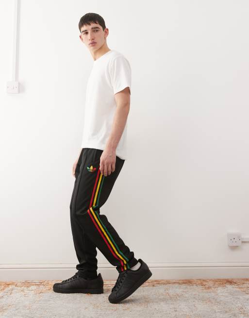 adidas Football Jamaica trackpants in black, 3 of 5