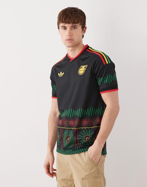 adidas Football Jamaica World Cup 26 away shirt in black print