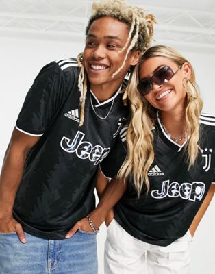 adidas Football Juventus 2022/23 unisex Away shirt in black - ASOS Price Checker