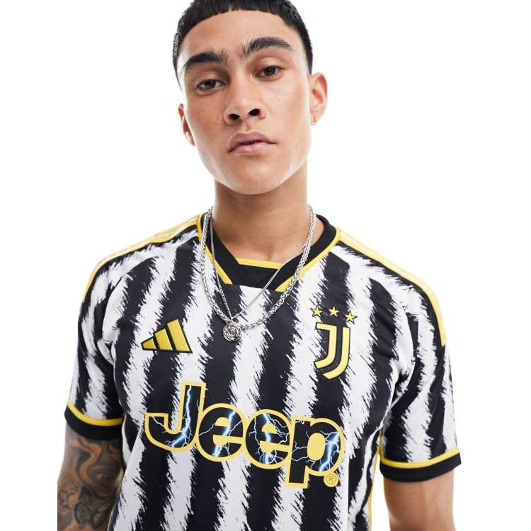 adidas - Football Juventus 2023/24 - Maglia Home unisex nera e bianca