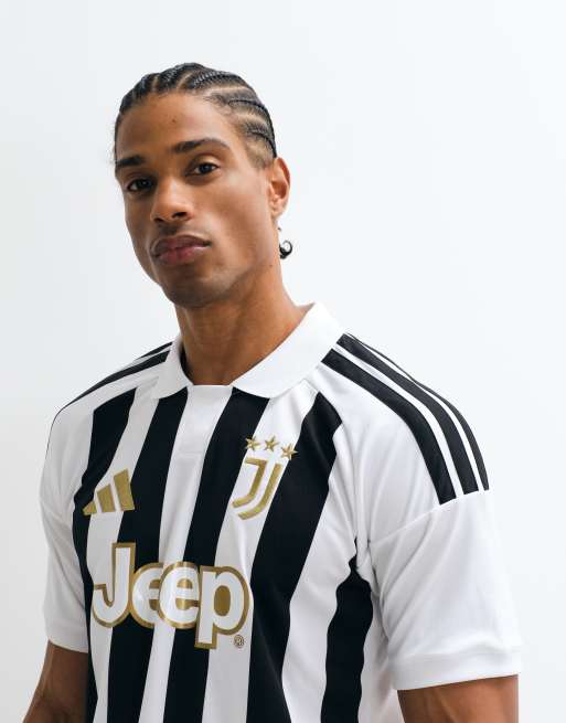 adidas Football - Juventus 26 - Maglia Home bianca e nera a righe, 5 di 5