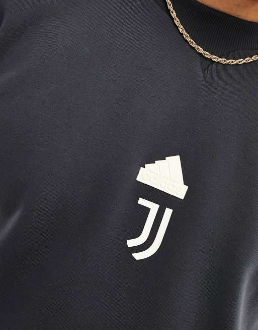 Felpa nera 2025 juventus adidas