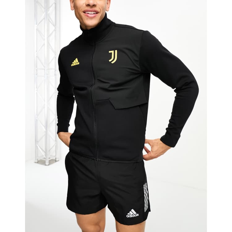 adidas Football Juventus club track top in black