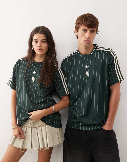 adidas Football – Juventus Icon – Dżersejowy T-shirt w ciemnozielonym i białym kolorze