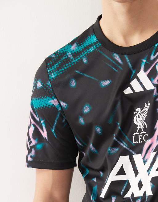 adidas Football – Liverpool 25/26 – Aufwärm-Trikot in Schwarz und Rosa, 5 von 5