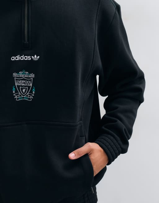 adidas Football Liverpool 26/27 EQT half zip top in black, 5 of 5