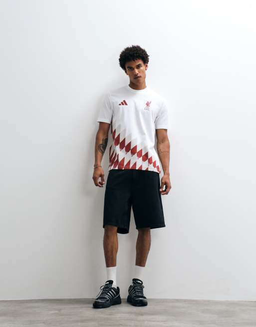 adidas Football – Liverpool 26/27 Stadium – T-Shirt in Weiß mit Print, 4 von 5