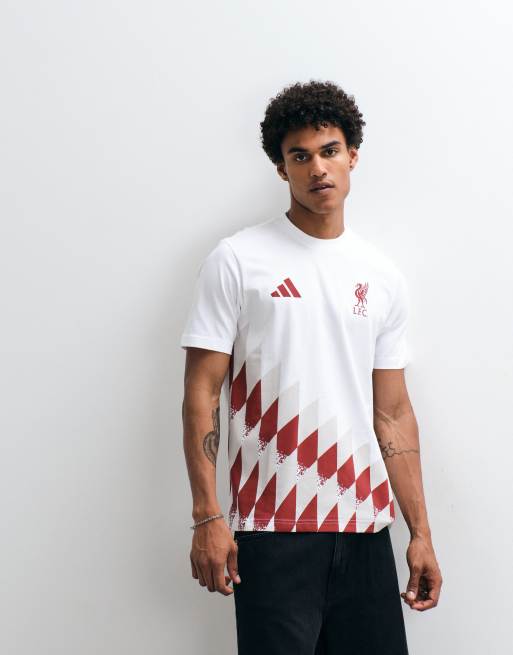 adidas Football Liverpool 26/27 Stadium t-shirt in white print | ASOS